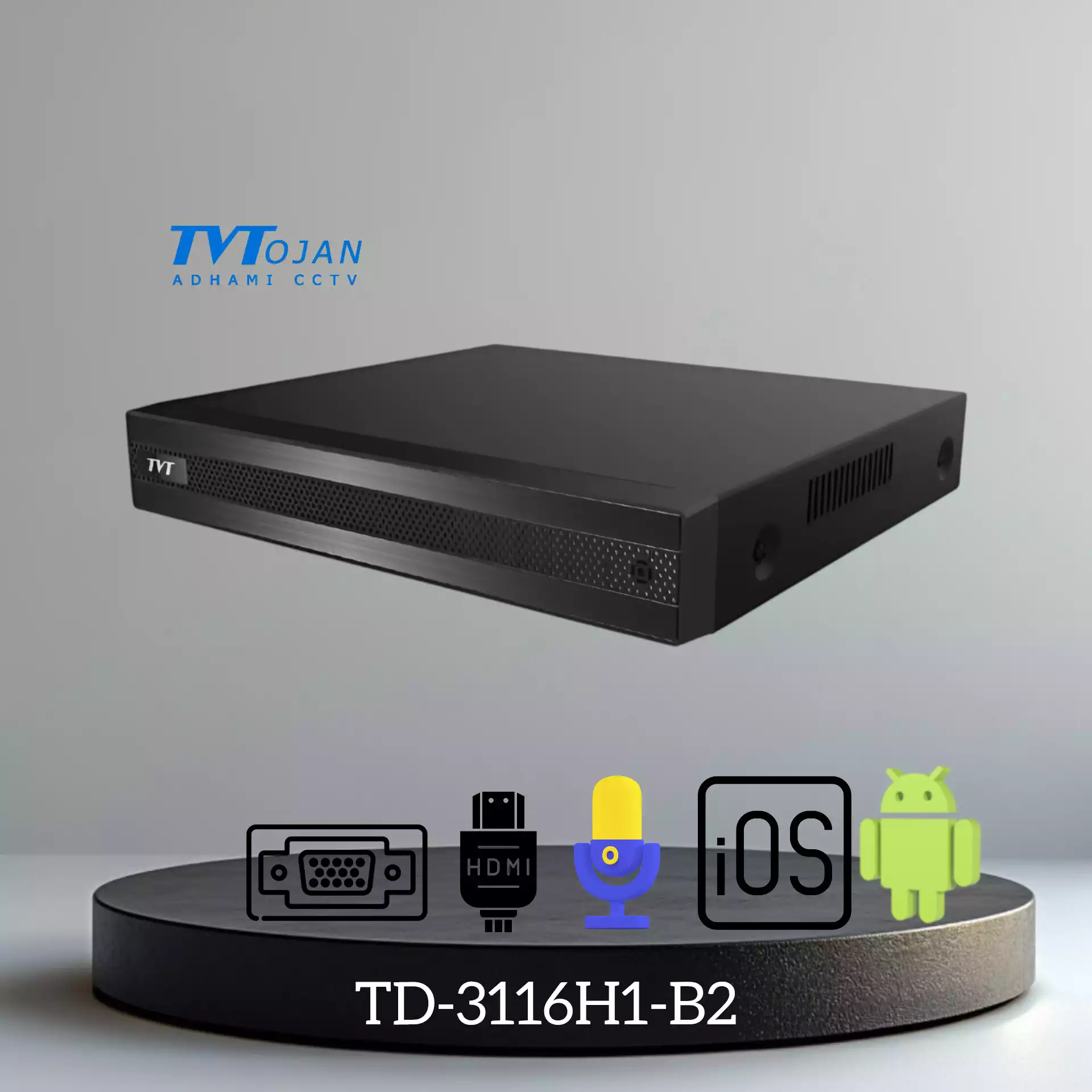 دستگاه 16کانال تحت شبکه TVT NVR TD-3116H1-B2