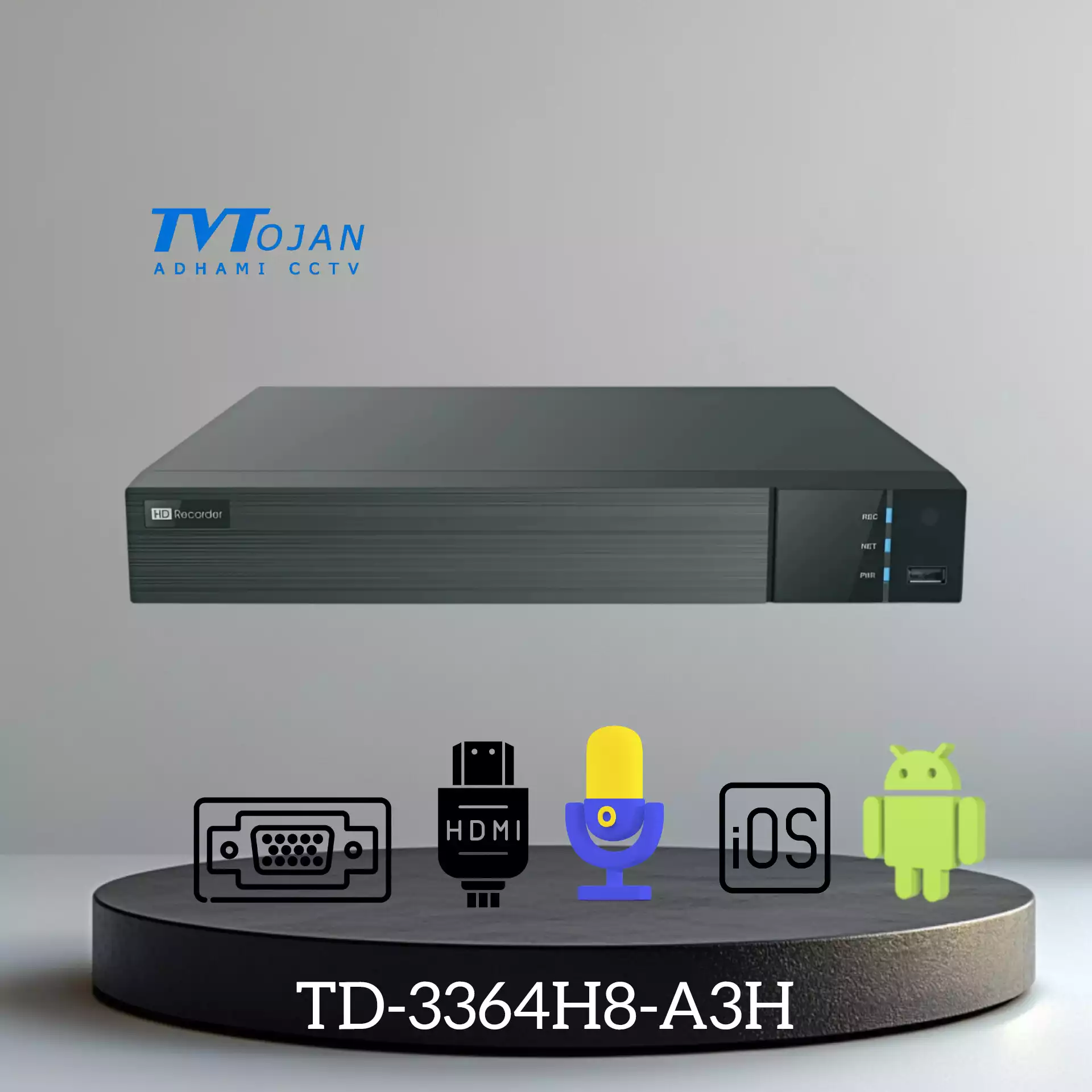 دستگاه 64کانال تحت شبکه TVT NVR TD-3364H8-A3H 