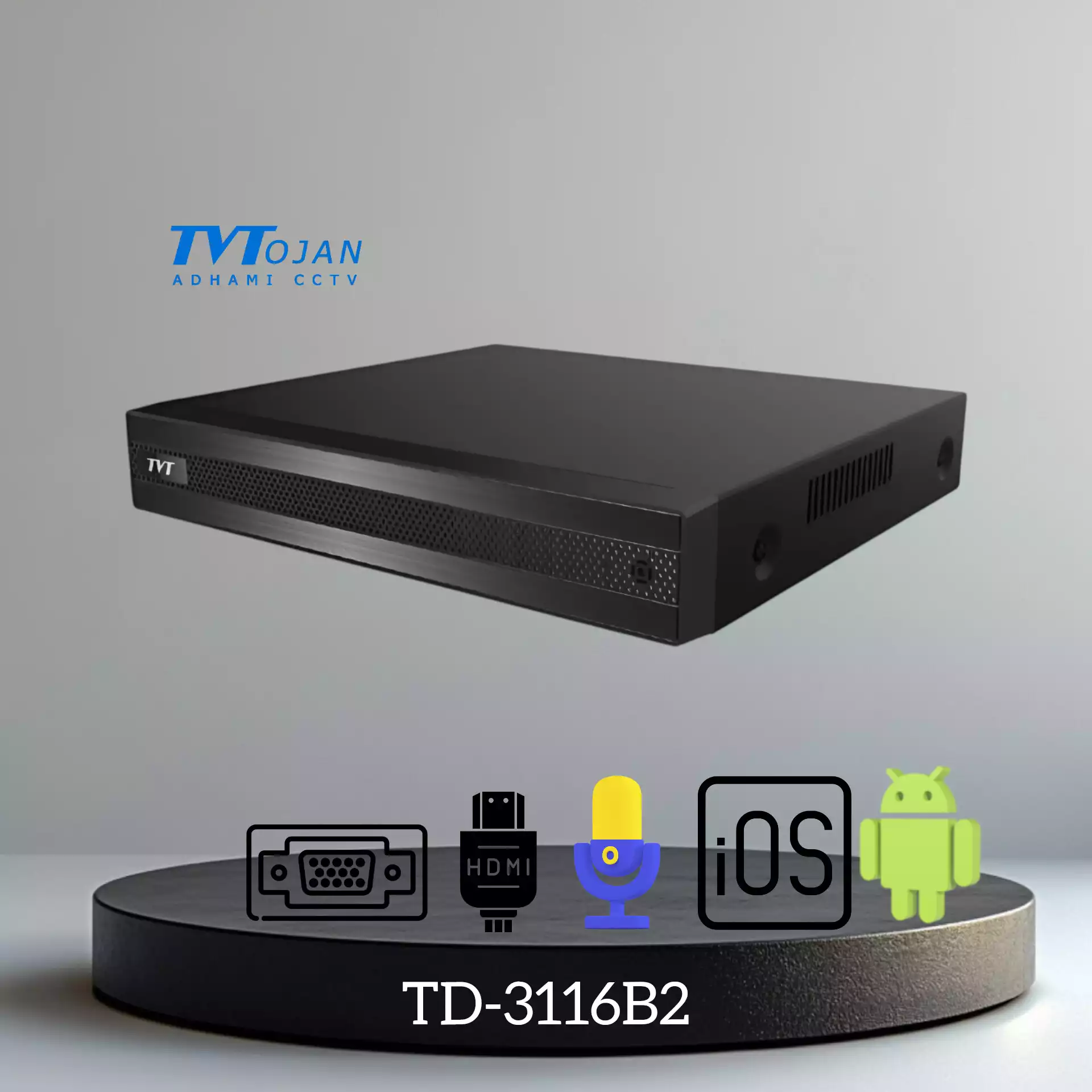 دستگاه 16کانال تحت شبکه TVT NVR TD-3116B2