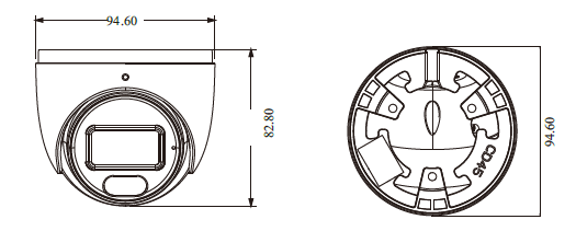 دوربین دام 2مگاپیکسل TD-7524TS3S 2MP TVT