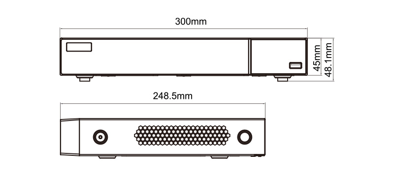 دستگاه 4کانال کیفیت 8مگاپیکسل TD-2104NS-HP TVT 